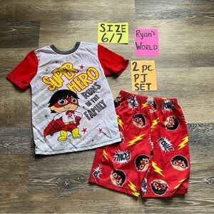 Ryan's World Superhero Pajama Set Size 6/7